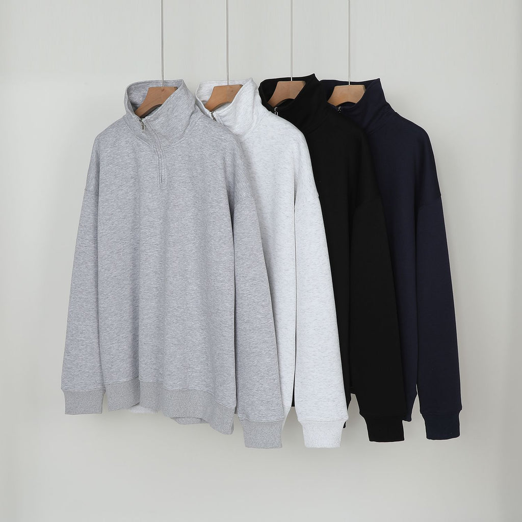 Sweat en coton, col montant
