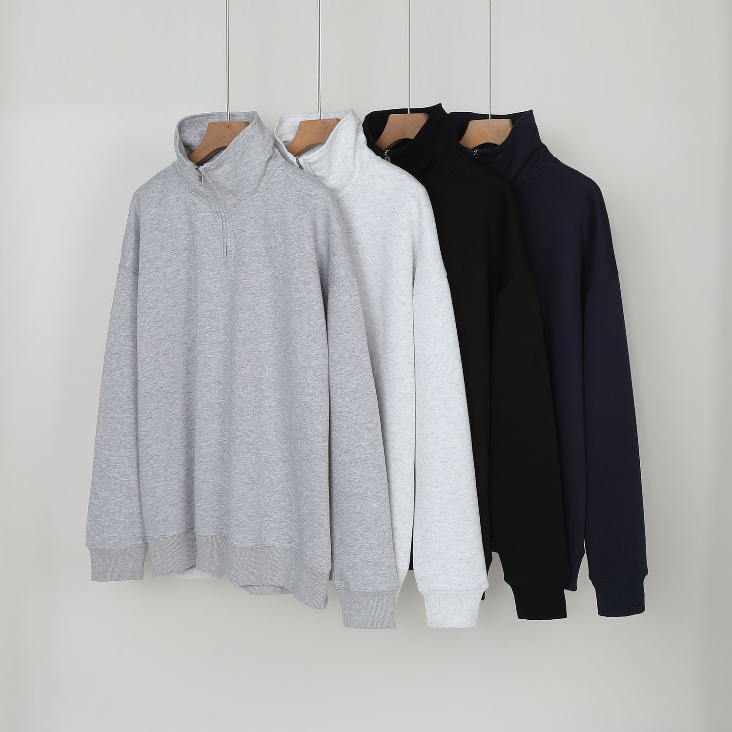 Sweat en coton, col montant