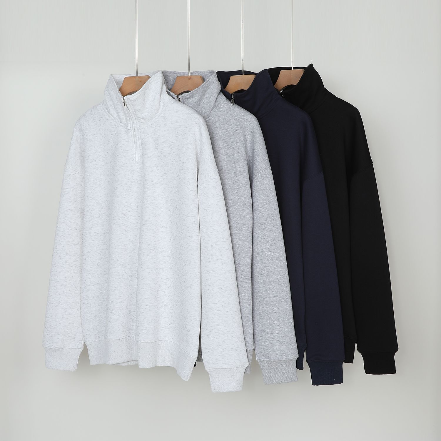 Sweat en coton, col montant