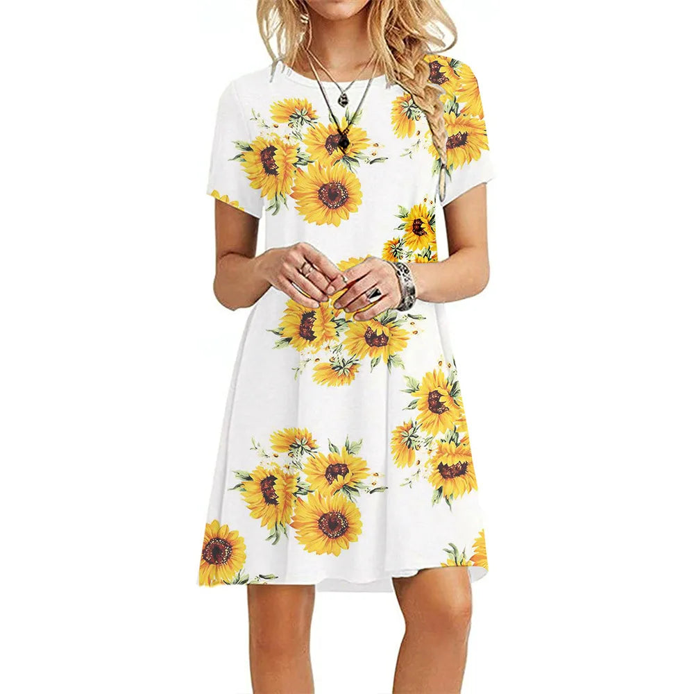 Mini robe Streetwear, robe d'été