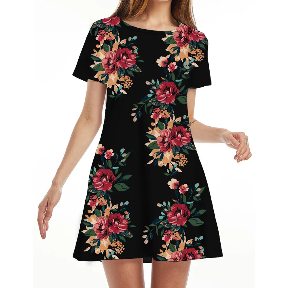 Mini robe Streetwear, robe d'été
