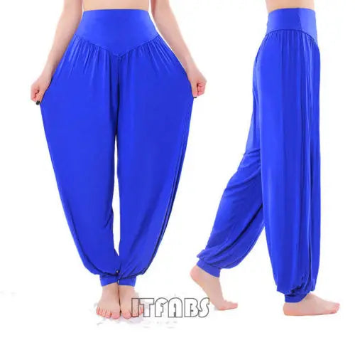 Nouveau Style femmes taille haute athlétique sarouel Baggy Bloom pantalon lanterne Stretch dame décontracté confortable pantalon grande taille M L XL 2XL 3XL
