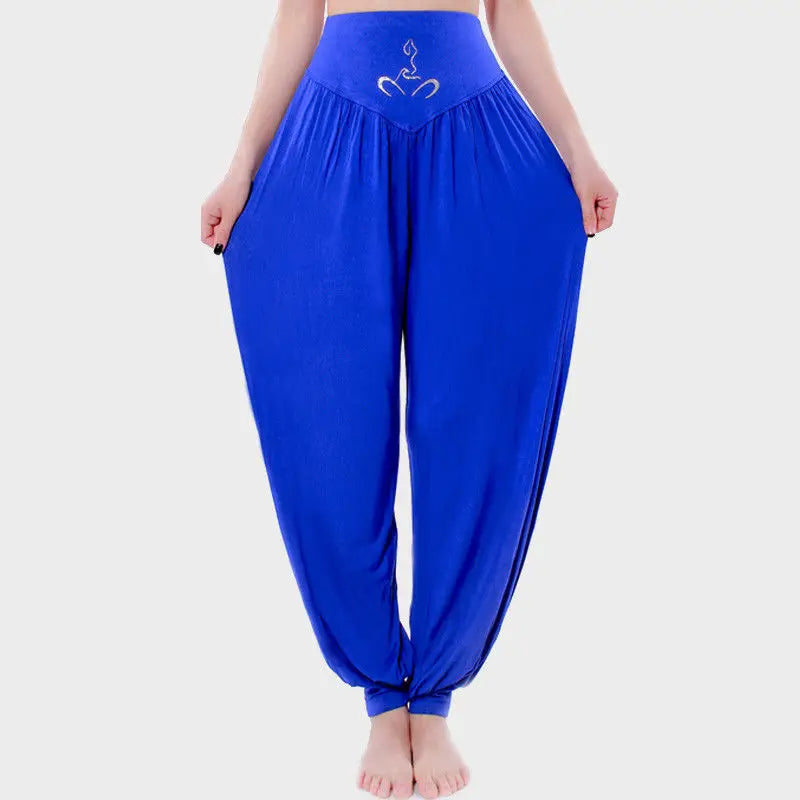 Nouveau Style femmes taille haute athlétique sarouel Baggy Bloom pantalon lanterne Stretch dame décontracté confortable pantalon grande taille M L XL 2XL 3XL