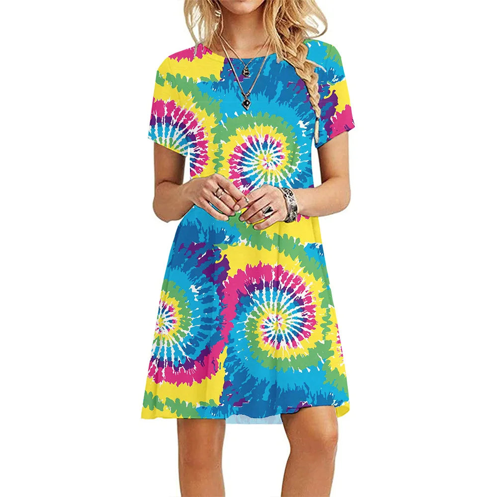 Mini robe Streetwear, robe d'été