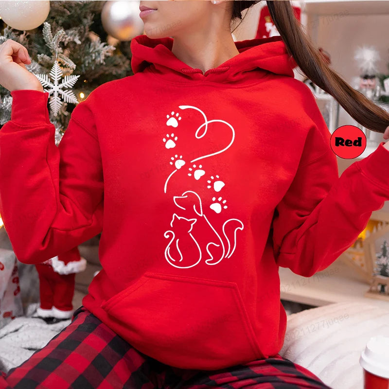 Sweat à capuche rouge- Nouvelle Collection