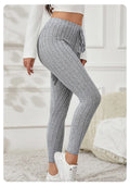 Leggings décontractés, extensibles, couleur unie, taille élastique