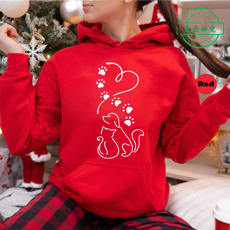 Sweat à capuche rouge- Nouvelle Collection