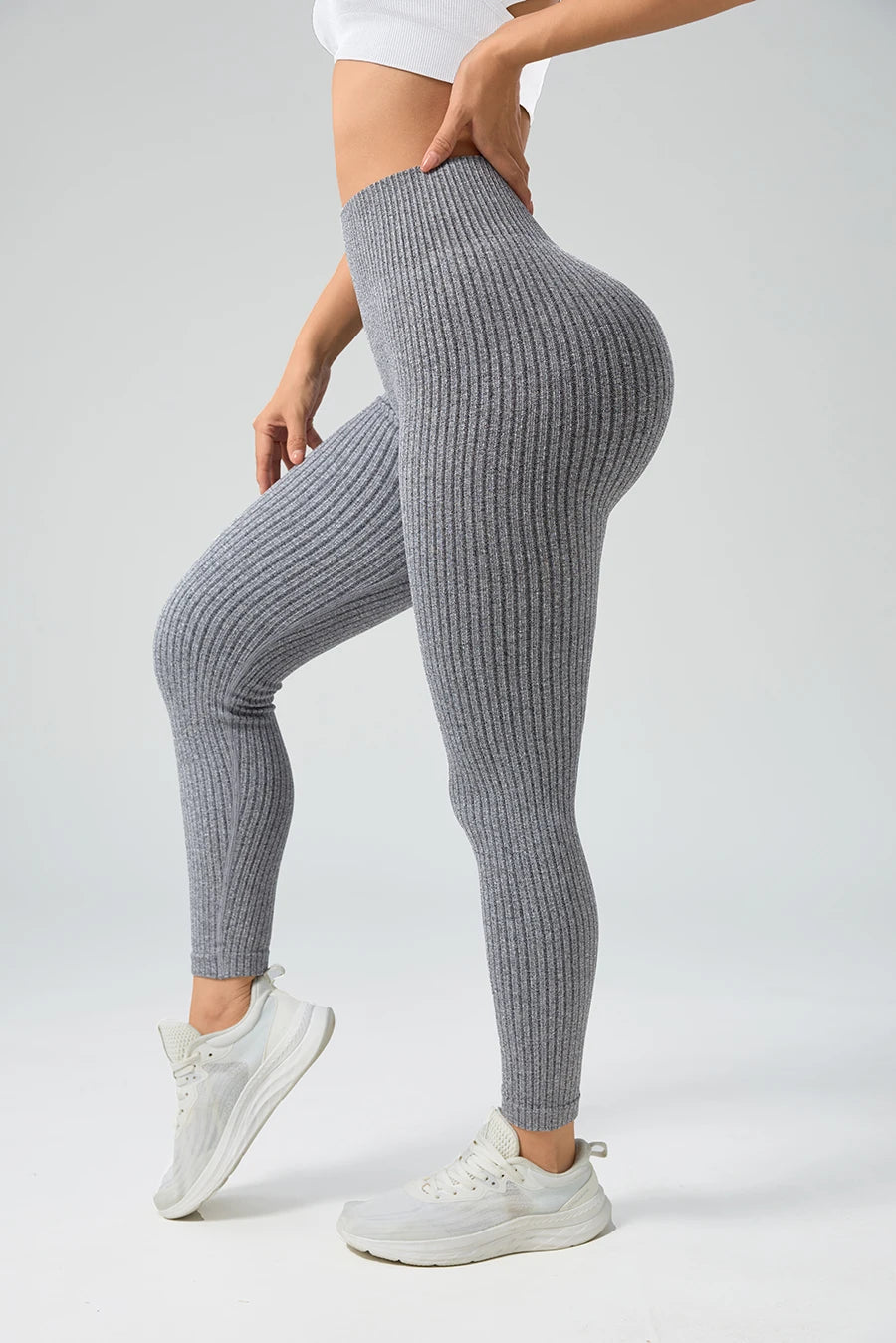 Leggings taille haute, pantalons style Yoga