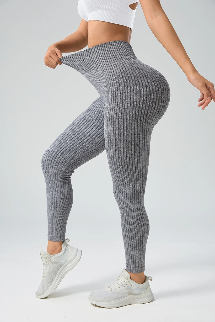 Leggings taille haute, pantalons style Yoga