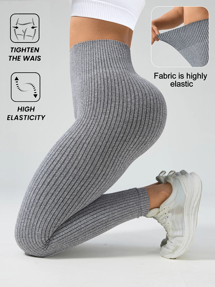 Leggings taille haute, pantalons style Yoga
