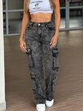 Jean Cargo, poches multi-abattes, style polyvalent