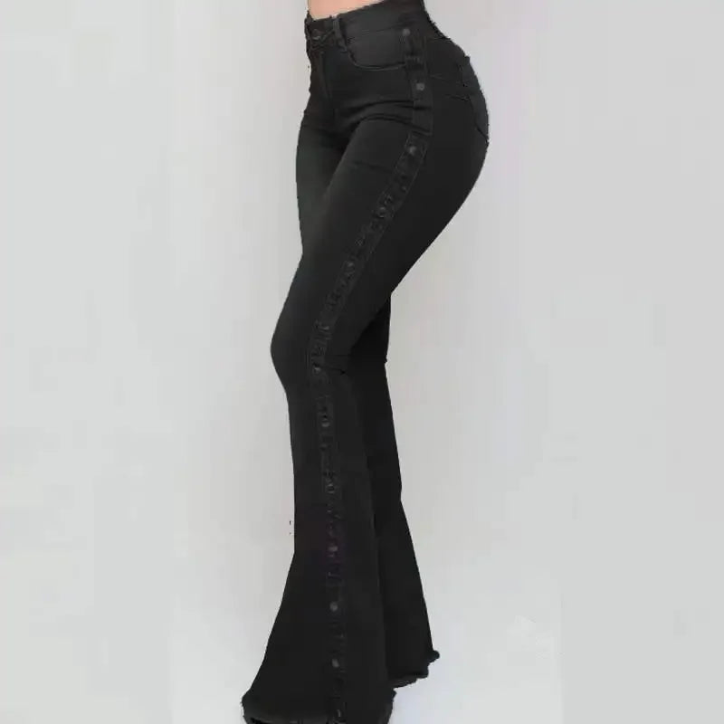 Jeans évasés taille haute