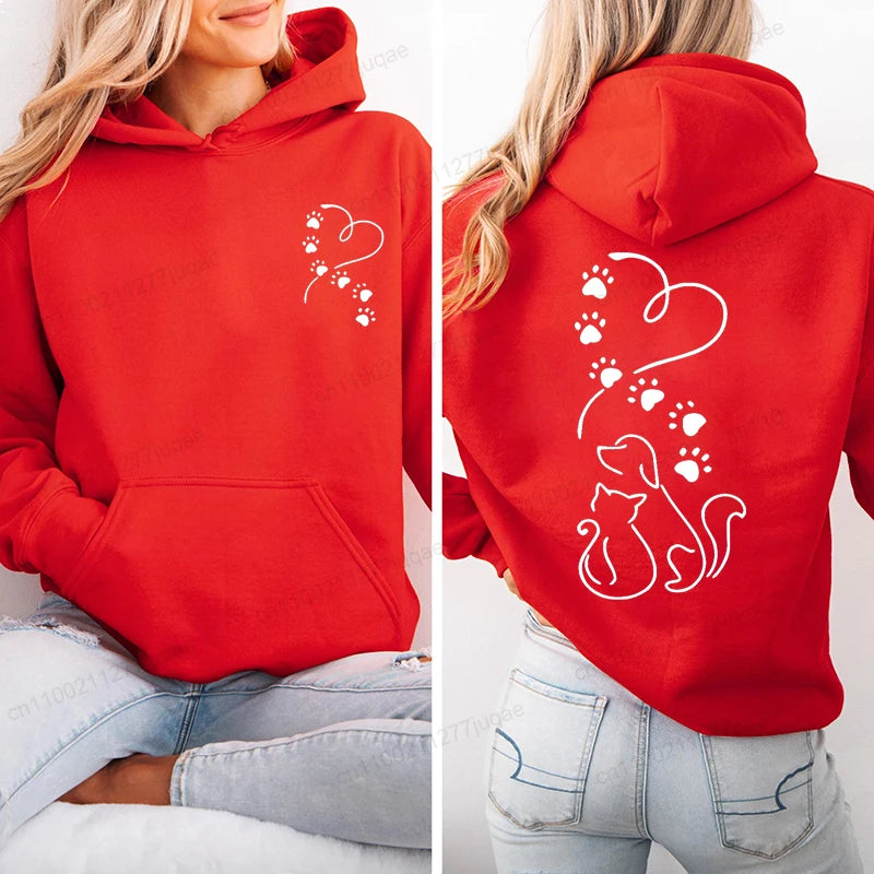 Sweat à capuche rouge- Nouvelle Collection