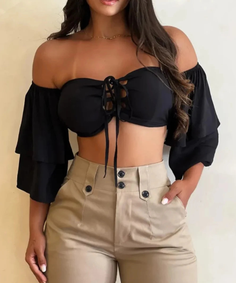 Capris-Pantalon cargo épissé pour femme, poches, monochromatique, taille haute, fermeture éclair, mouche, maigre, décontracté, bouton, crayon, longueur rinçage, 2024
