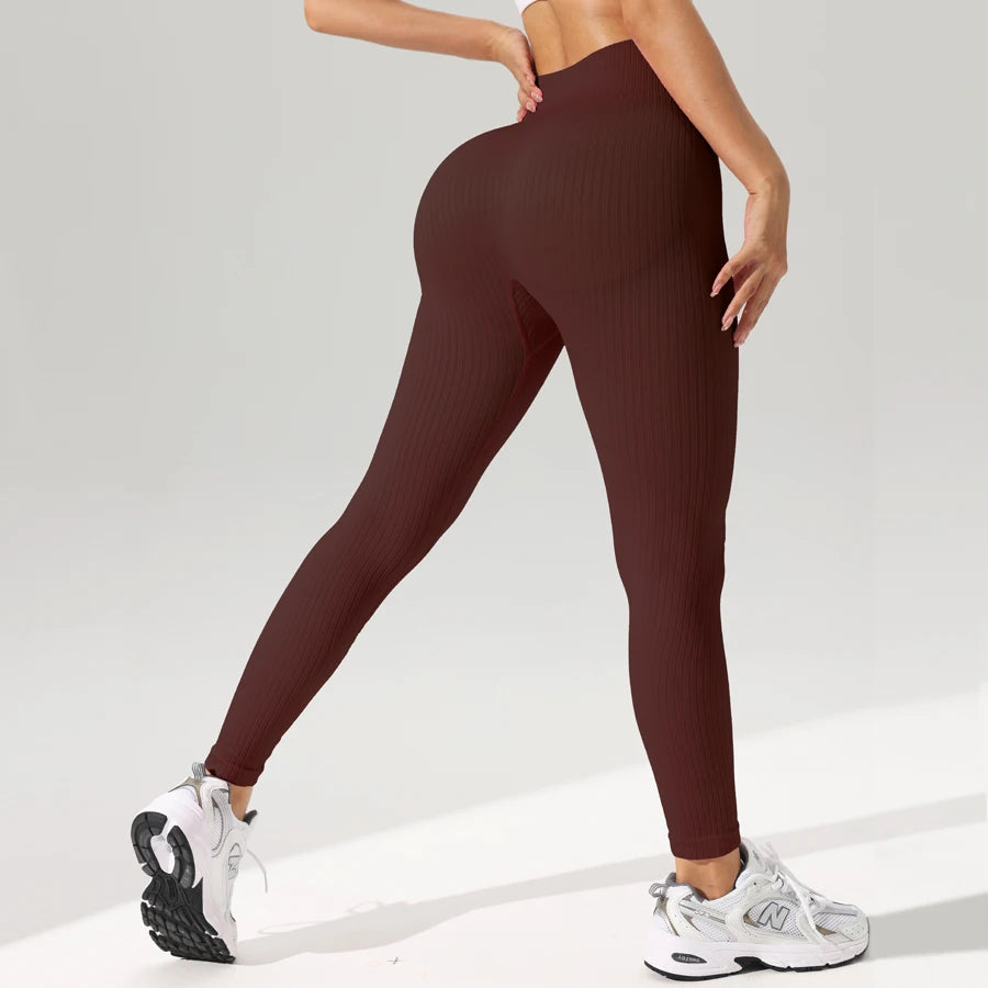 Leggings taille haute, pantalons style Yoga