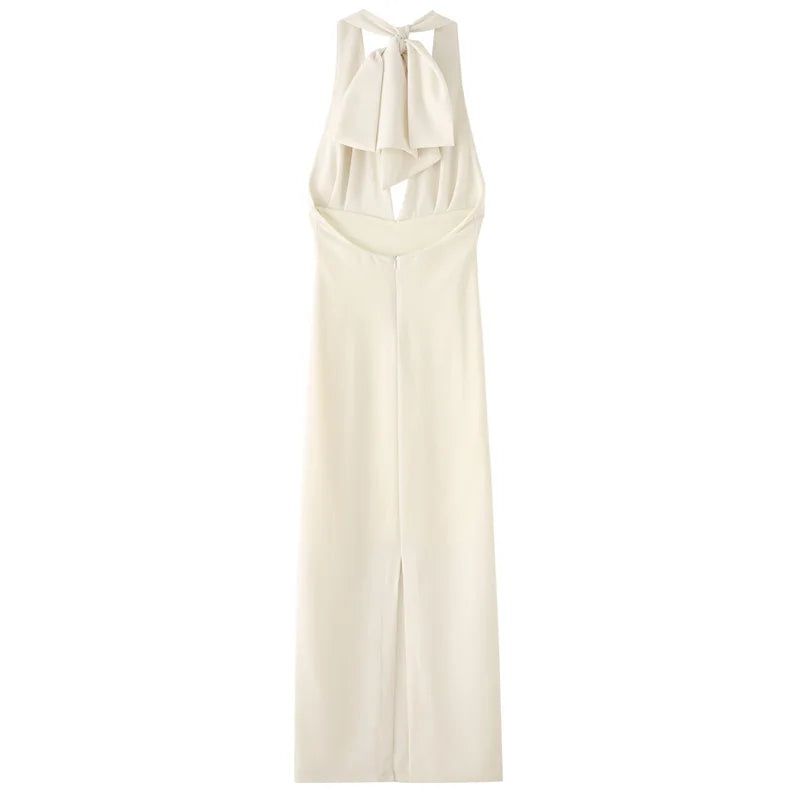 Robes longues Col en v  dos nu, Tenues de soirée