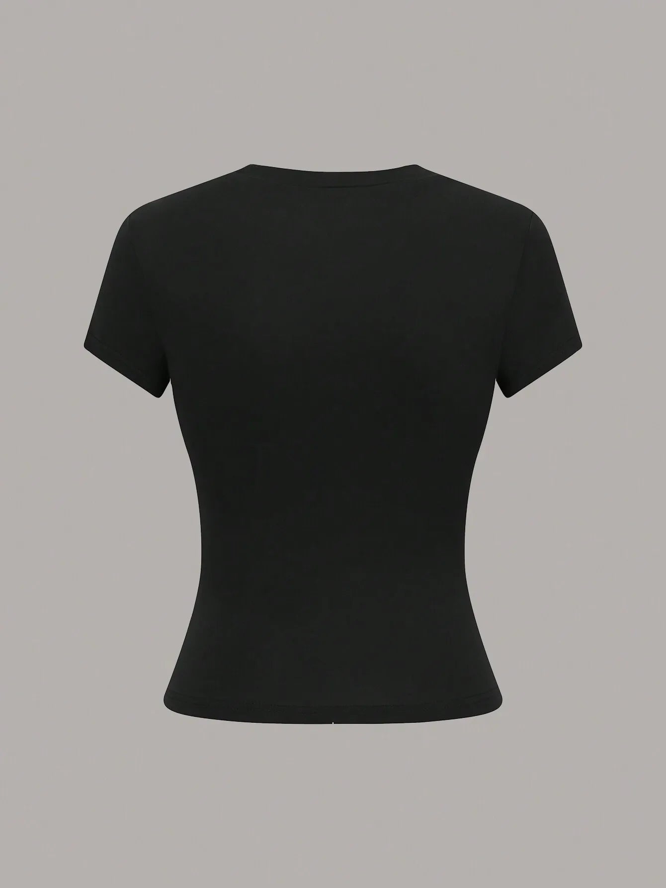 T-shirt à manches courtes, couleur unie