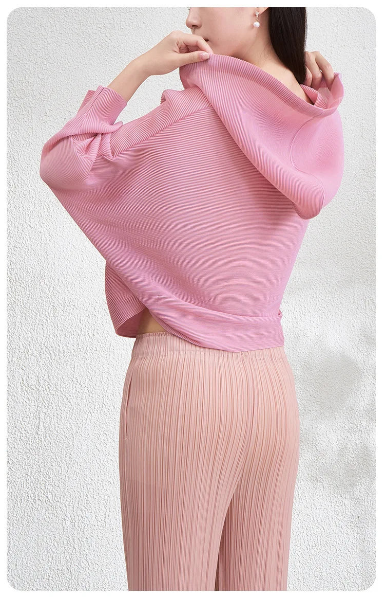Sweat à capuche mode élastique sweat à capuche plissé hauts décontracté