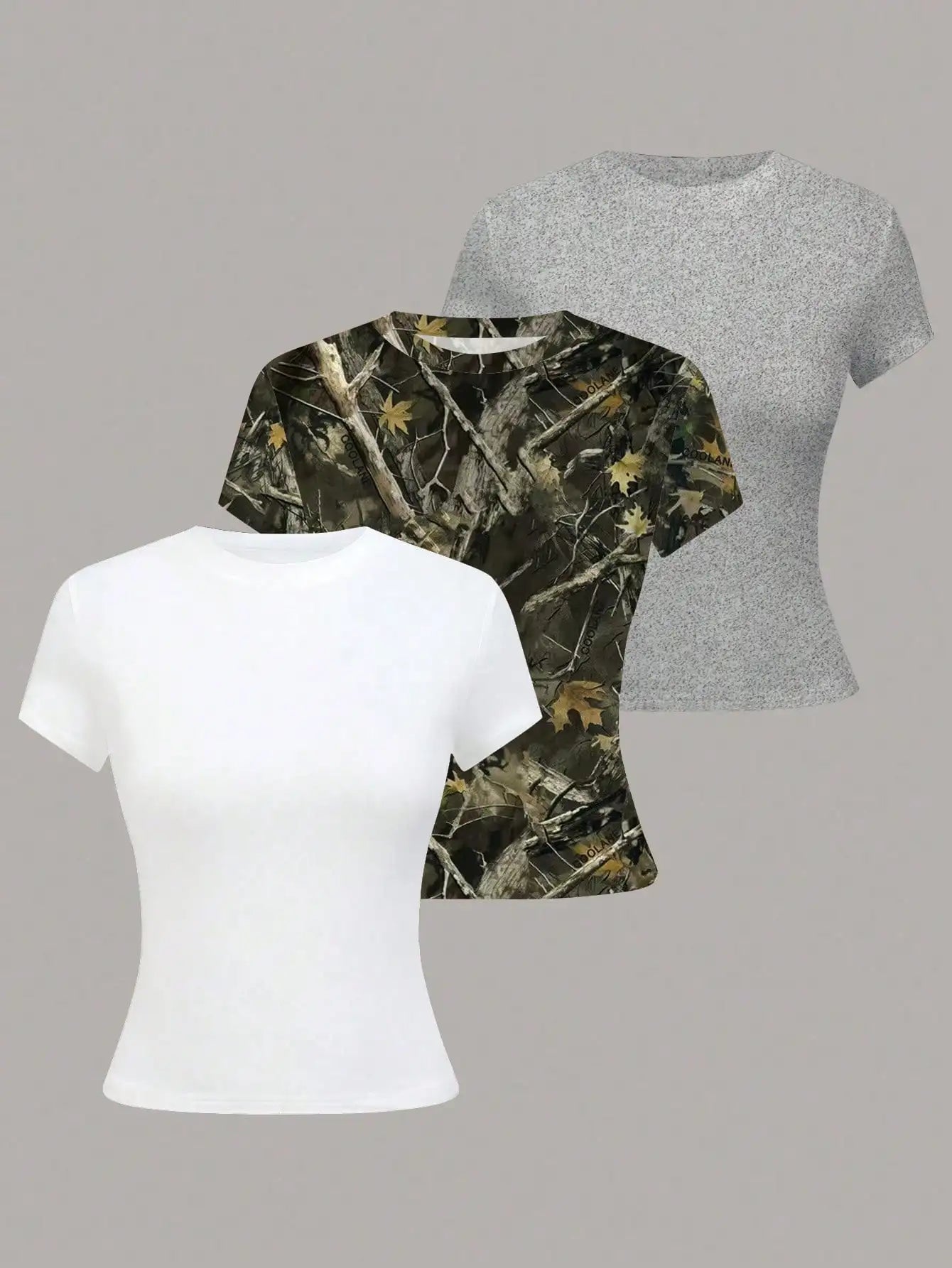 T-shirt à manches courtes, couleur unie