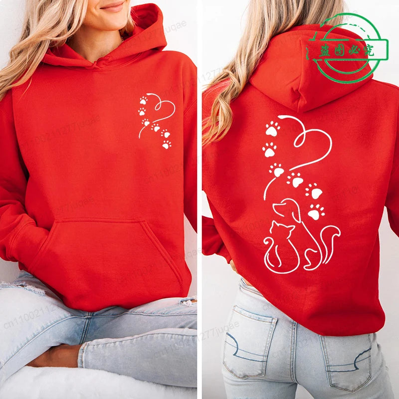 Sweat à capuche rouge- Nouvelle Collection