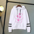 Sweat à capuche: motif patte de chiens