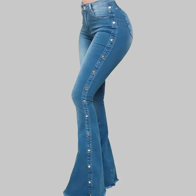 Jeans évasés taille haute