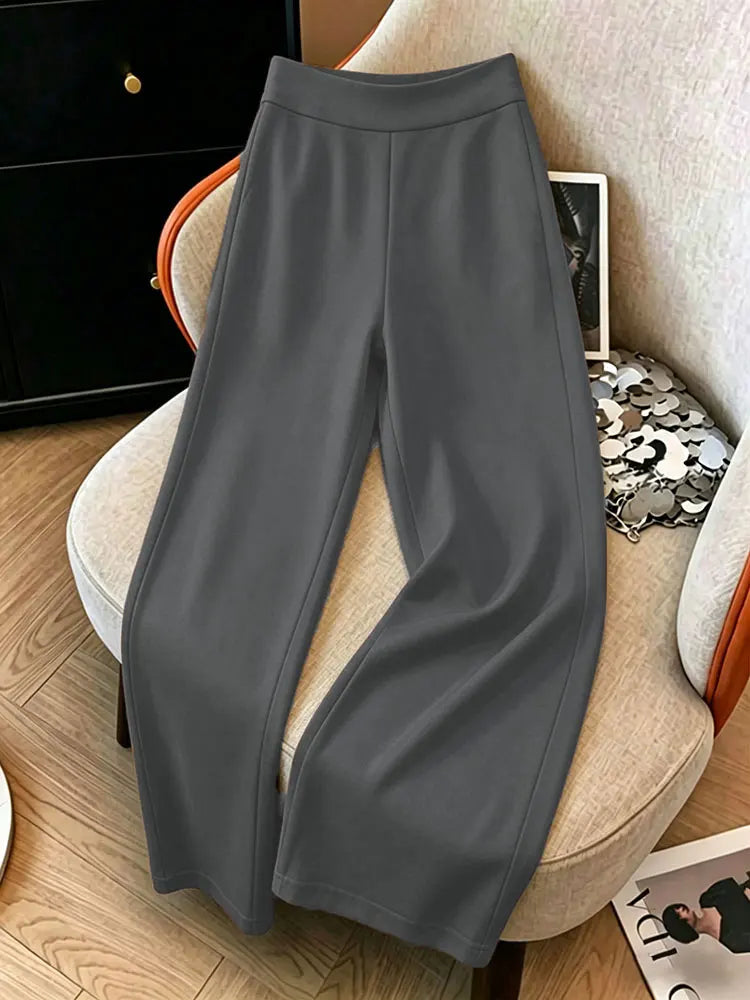 Pantalon ample à ceinture élastique, pantalon décontracté à jambes larges pour l'été,