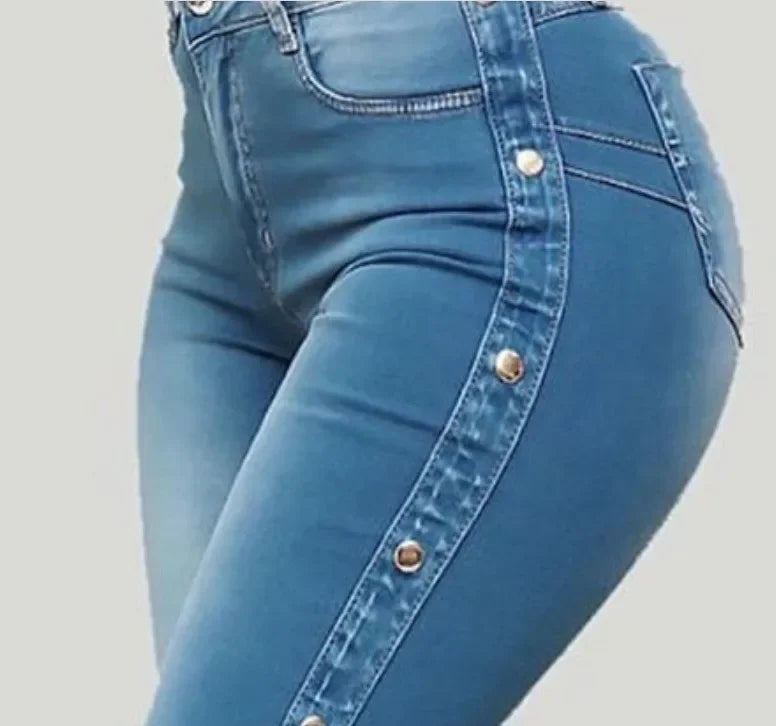 Jeans évasés taille haute