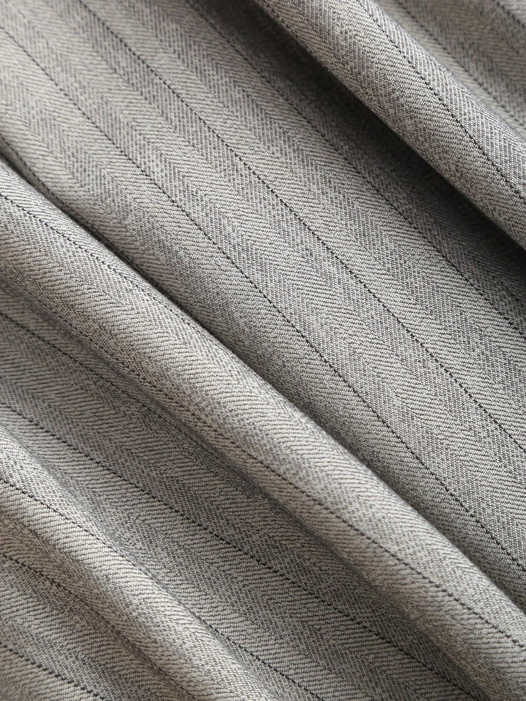 Pantalon de bureau plissé à rayures grises pour femmes, élégant, décontracté, jambes larges, ample, Long, printemps/automne