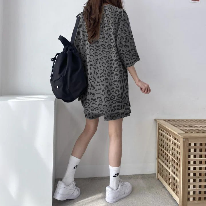 Ensemble décontracté,  colorant t-shirt ample avec poches