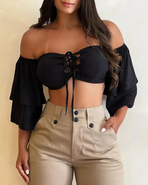 Capris-Pantalon cargo épissé pour femme, poches, monochromatique, taille haute, fermeture éclair, mouche, maigre, décontracté, bouton, crayon, longueur rinçage, 2024